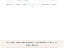 Tablet Screenshot of mcdevitttownandcountry.com